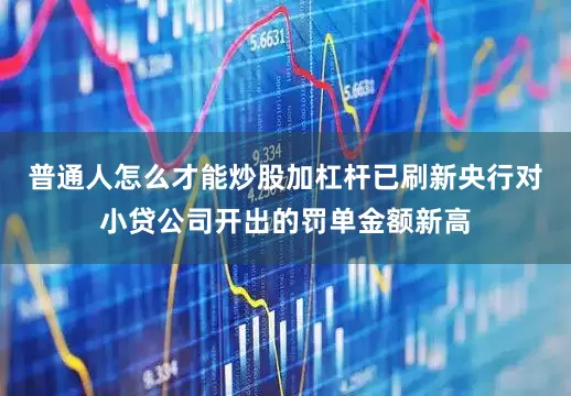 普通人怎么才能炒股加杠杆已刷新央行对小贷公司开出的罚单金额新高