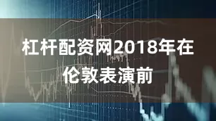 杠杆配资网2018年在伦敦表演前