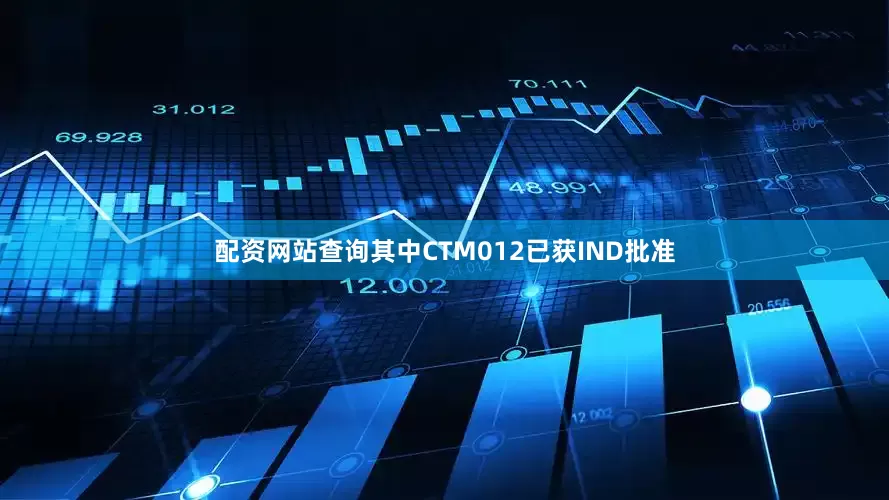 配资网站查询其中CTM012已获IND批准
