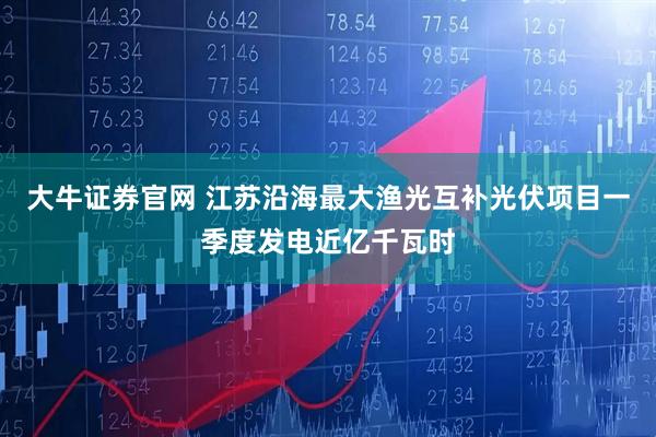 大牛证券官网 江苏沿海最大渔光互补光伏项目一季度发电近亿千瓦时