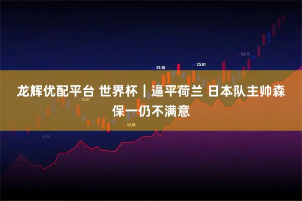 龙辉优配平台 世界杯｜逼平荷兰 日本队主帅森保一仍不满意